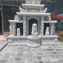 长治芝麻白中国黑石材套墓 花岗岩墓碑